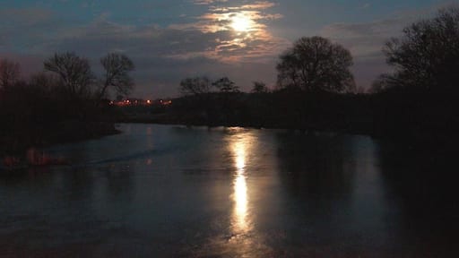 Moonrise over the Stour at Longham