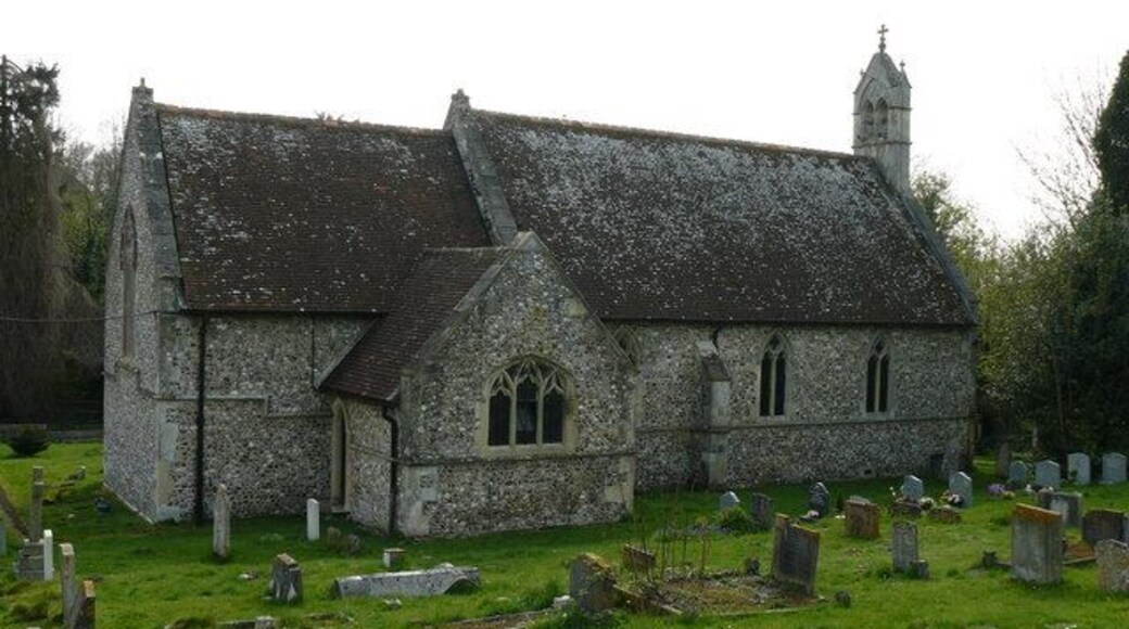 St Nicholas' parish church, Porton, Wiltshire, seen from the northeast