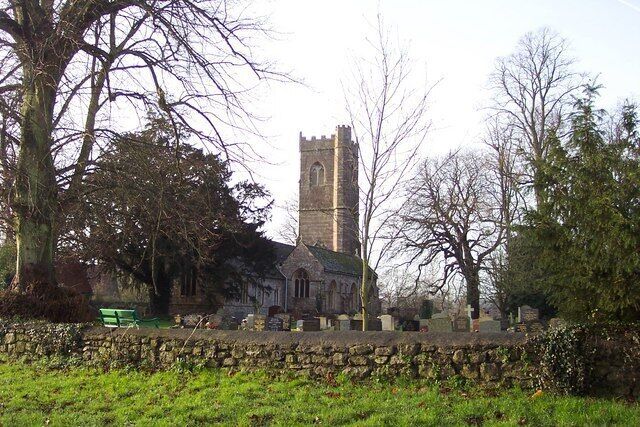 St Tewdric's parish church, Mathern, Monmouthshire, seen from the northeast
