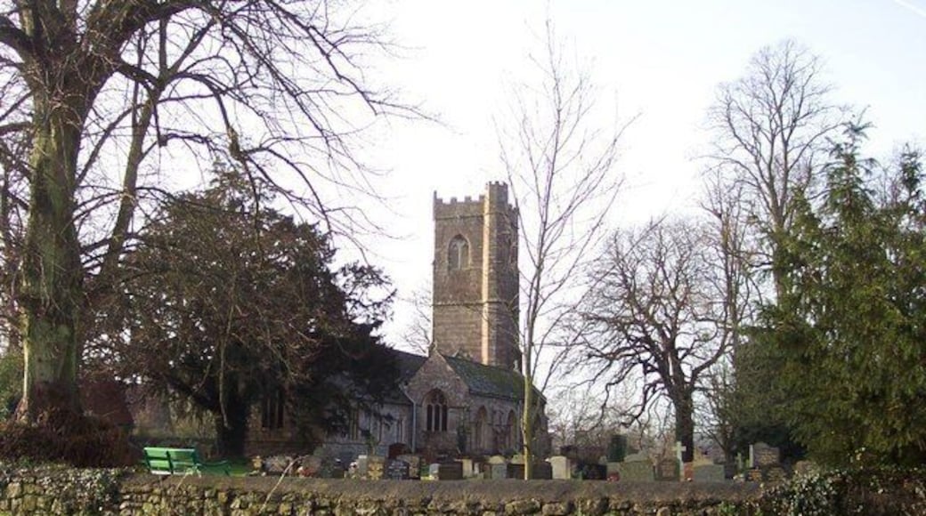 St Tewdric's parish church, Mathern, Monmouthshire, seen from the northeast