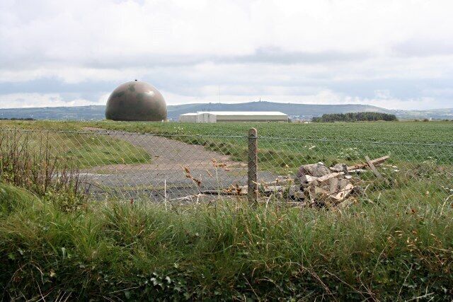 The Dome at RAF Portreath No I don't know what is inside it either but it is quite a landmark, visible for miles around.