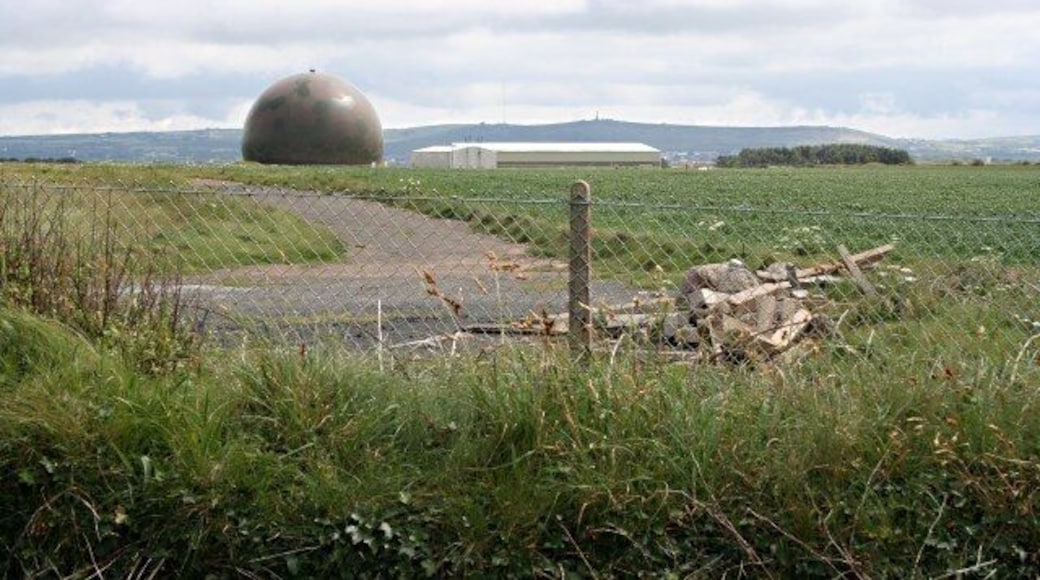 The Dome at RAF Portreath No I don't know what is inside it either but it is quite a landmark, visible for miles around.