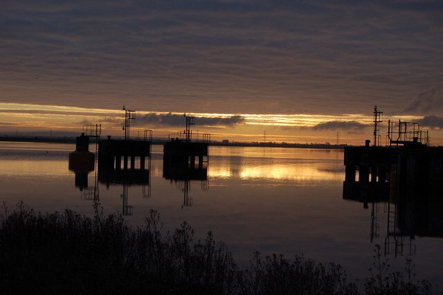 Combwich harbour at dawn picture taken by Matt Wilkes
