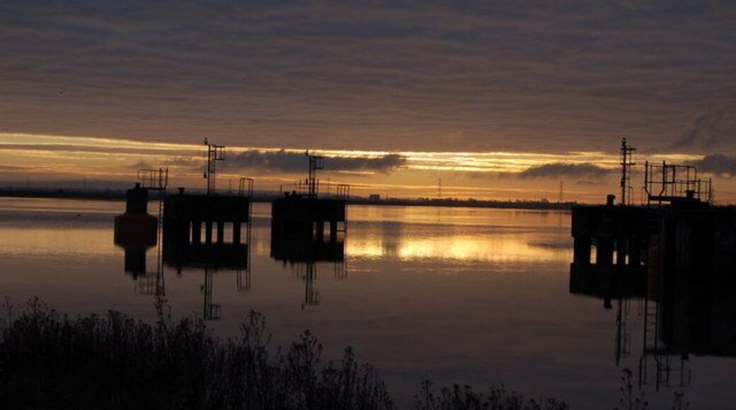 Combwich harbour at dawn picture taken by Matt Wilkes