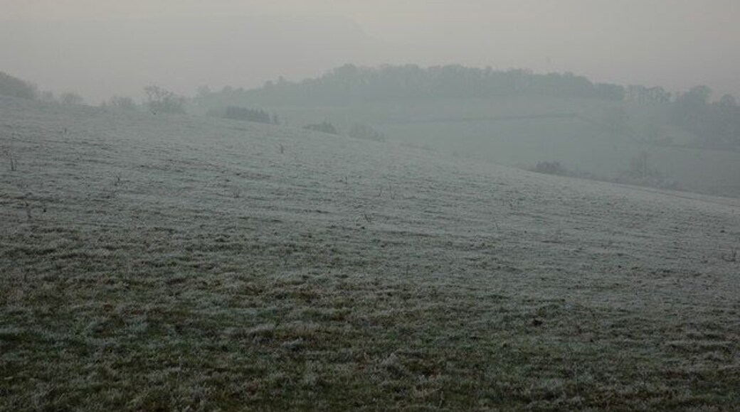 Frosty Maiden Hill A wintery Maiden Hill, the Cotswold Way crosses this hill before descending into the Stround valley.