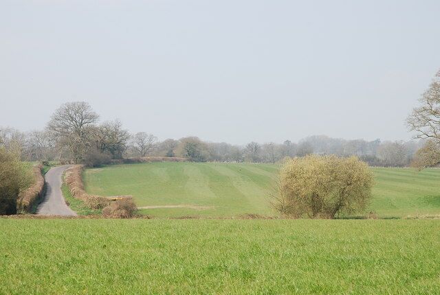 Farmland alongside River Sem