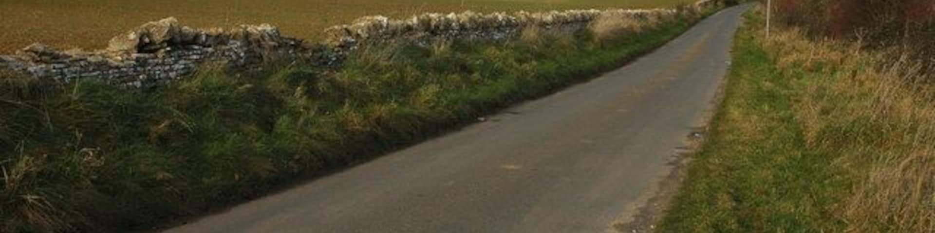Road to Stonesfield Country road to the village of Stonesfield.