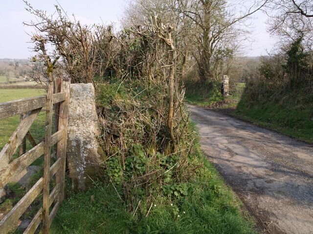Two gateways at Portington Scene on the no through lane to the hamlet of Portington.