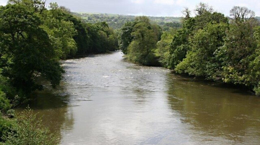 River Tamar: looking south from Horsebridge
