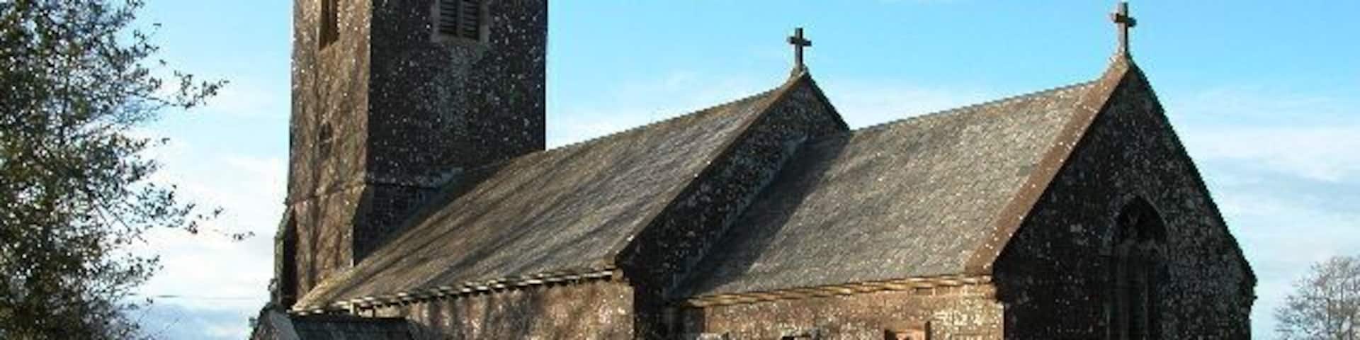St David's parish church, Thelbridge, Devon, seen from the southeast