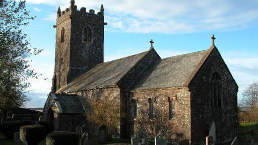 St David's parish church, Thelbridge, Devon, seen from the southeast