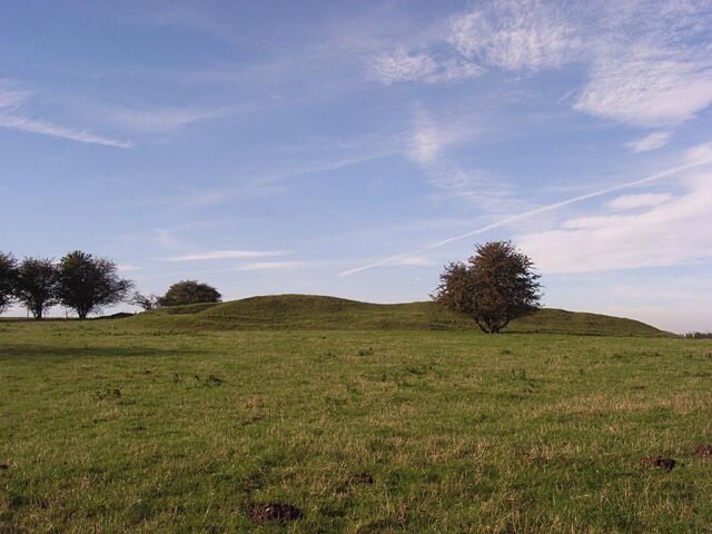 Long barrow, Tidcombe Alongside the Chute road.