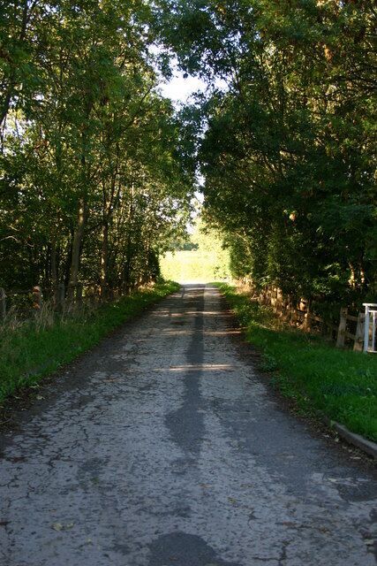 Summerhill Lane. Whitgreave Summerhill Lane at Whitgreave near Stafford. Just beyond the trees on the right is the M6 motorway.