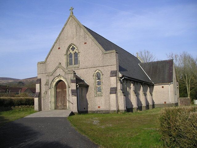 Former parish church of St Margaret, Glanaman, Carmarthenshire, seen from the southwest. Built in the mid 1930s and closed in 2008.