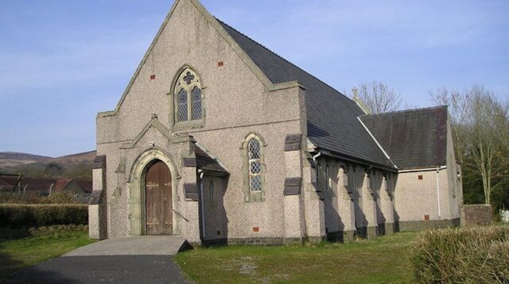Former parish church of St Margaret, Glanaman, Carmarthenshire, seen from the southwest. Built in the mid 1930s and closed in 2008.
