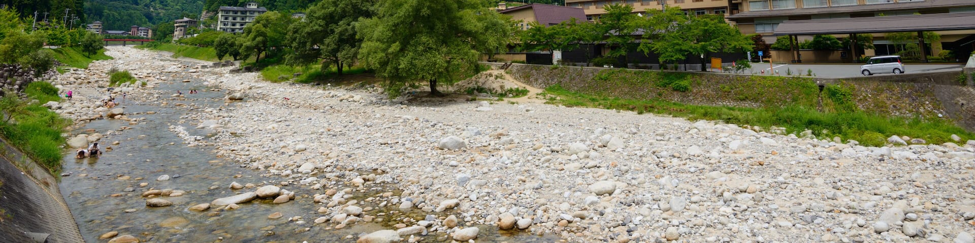 Hirugami hot spring in Achi village in Nagano, Japan