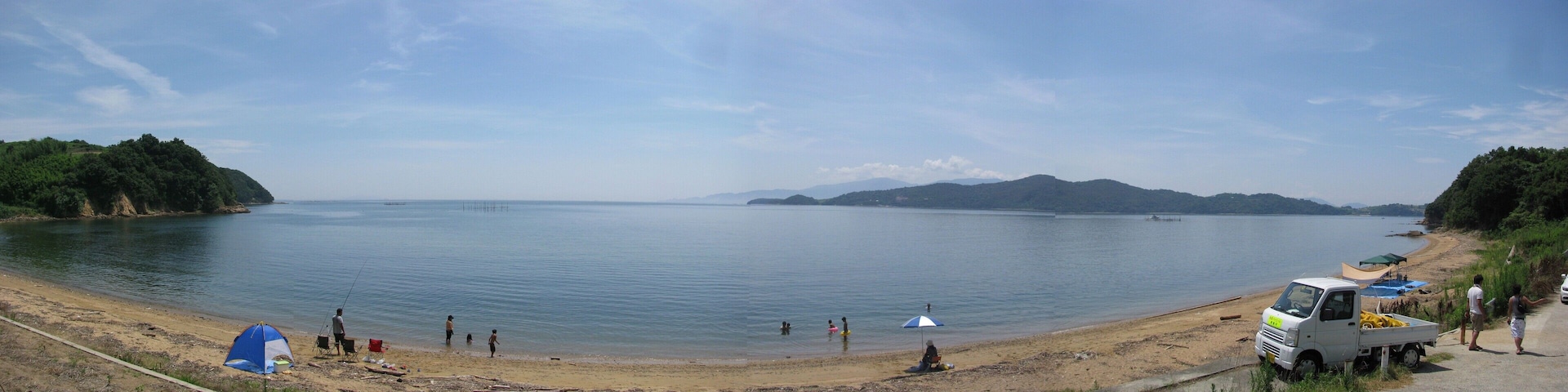 The beach of Ushimado. This place is Setouchi, Okayama Prefecture, Japan.