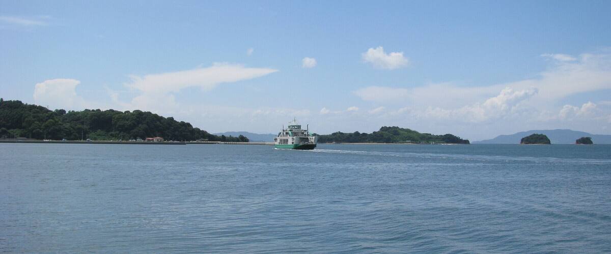 The Dai-7-Karakoto of Maejima-Ferrie. This place is Setouchi, Okayama Prefecture, Japan.