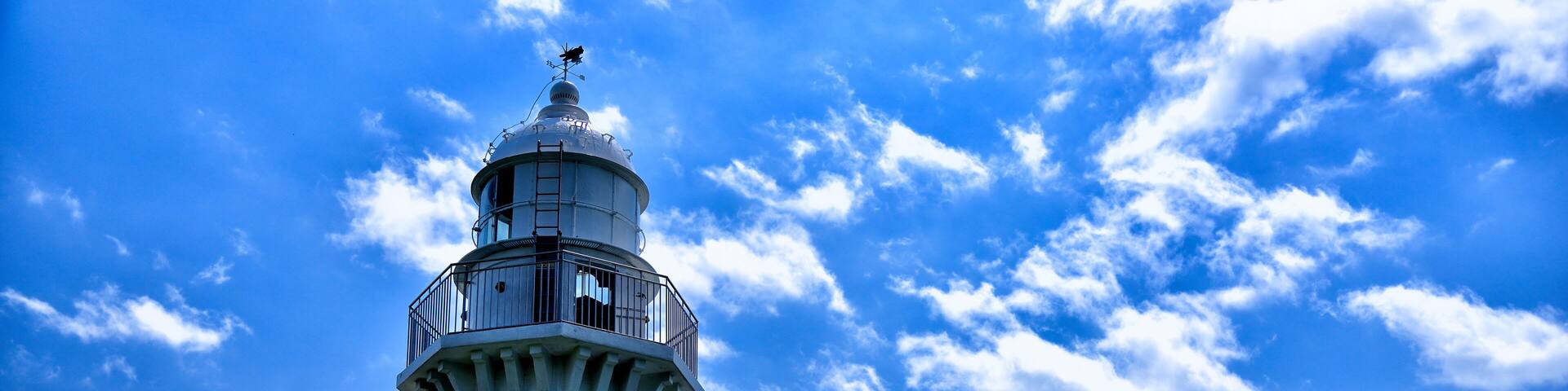Lighthouse and sky in Yokosuka city.