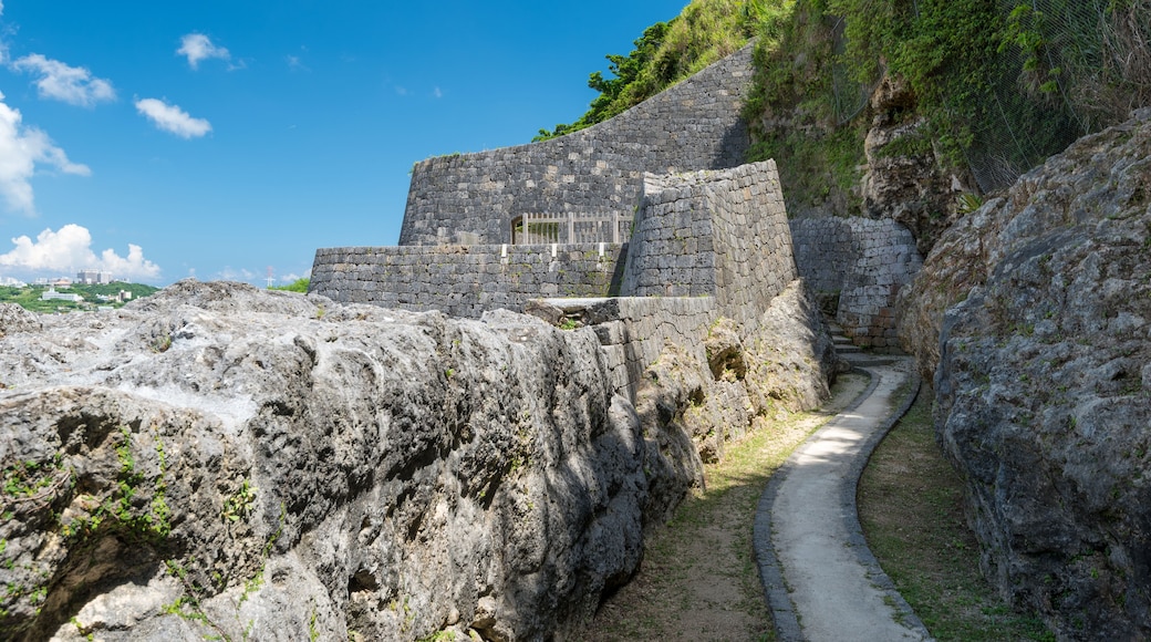 View of Urasoe Castle Ruins in Okinawa, Japan