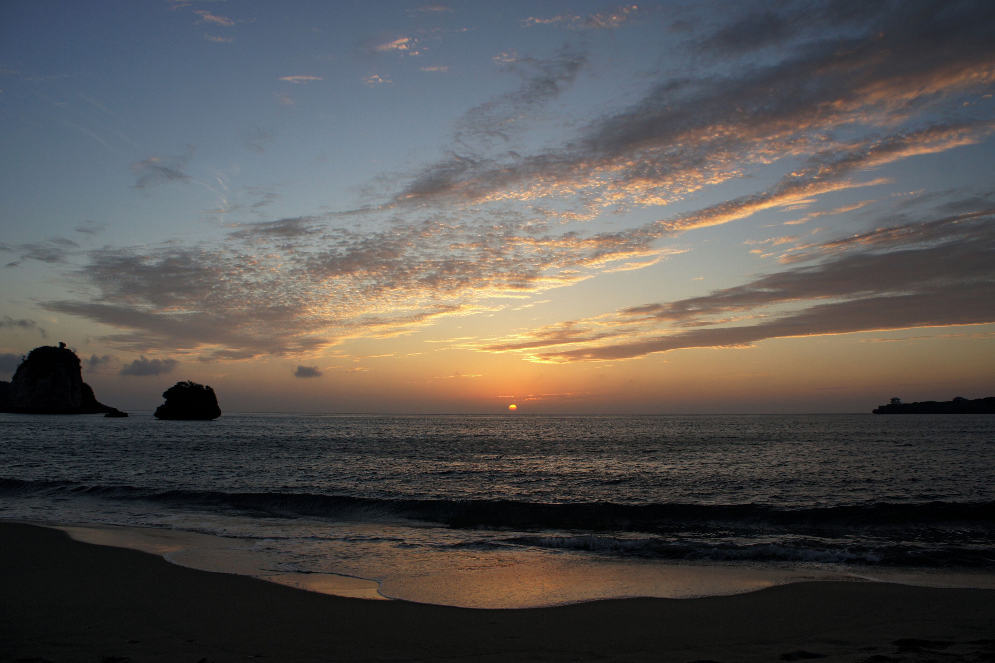 Tudumari-no-hama ( Tsukigahama Beach ) in Iriomote Island, Taketomi Town, Okinawa Prefecture, Japan.