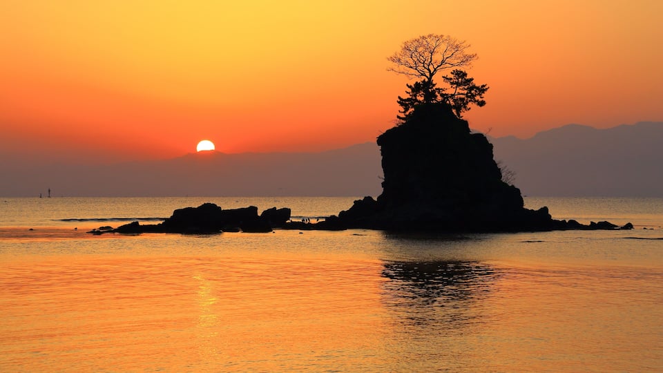 Sunrise and Amaharashi Coast, Japan