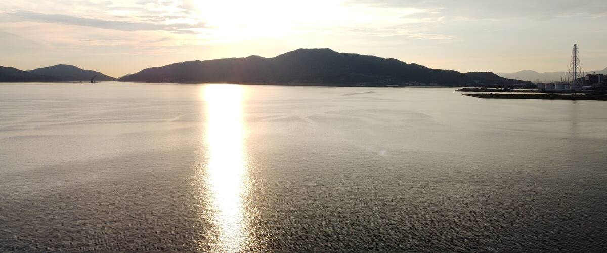 山口県 瀬戸内海の夕陽