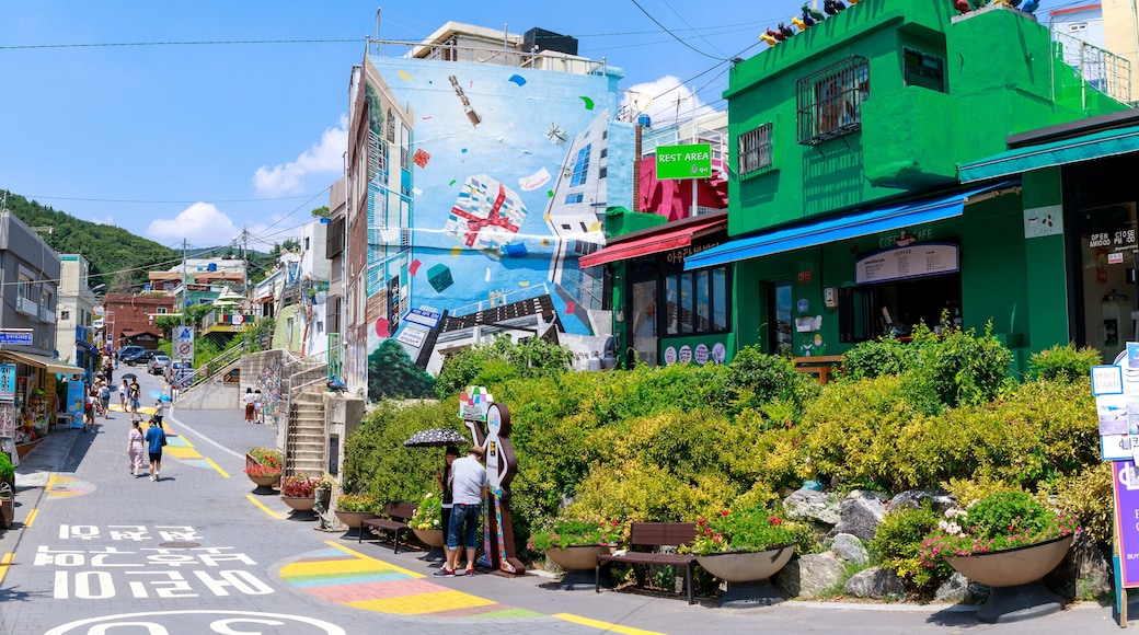 Gamcheon Culture Village scene located in Busan city of South Korea