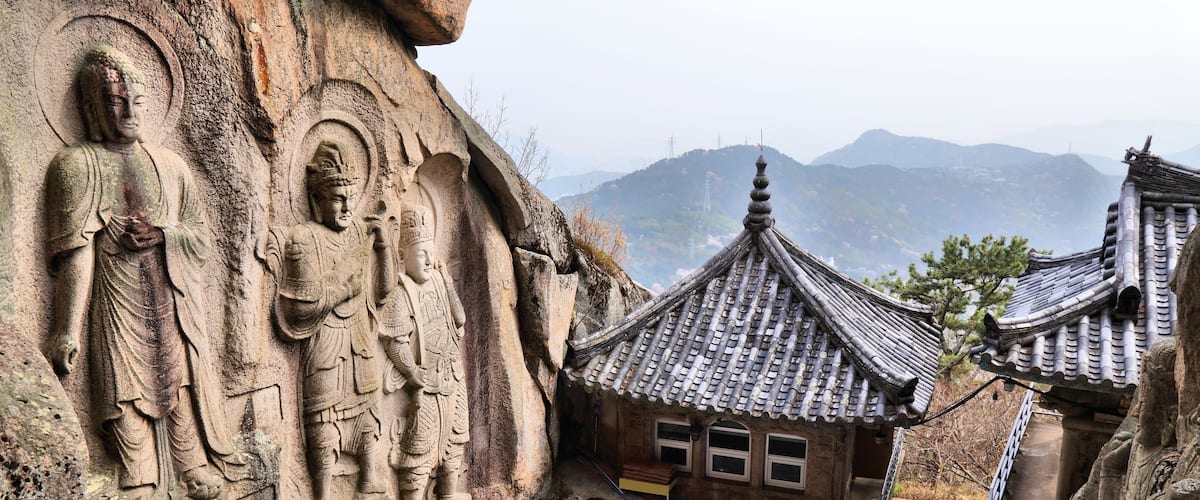 Busan Seokbulsa temple in South Korea