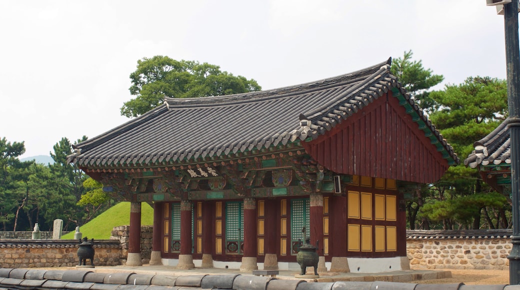 Royal tomb in Gimhae in summer