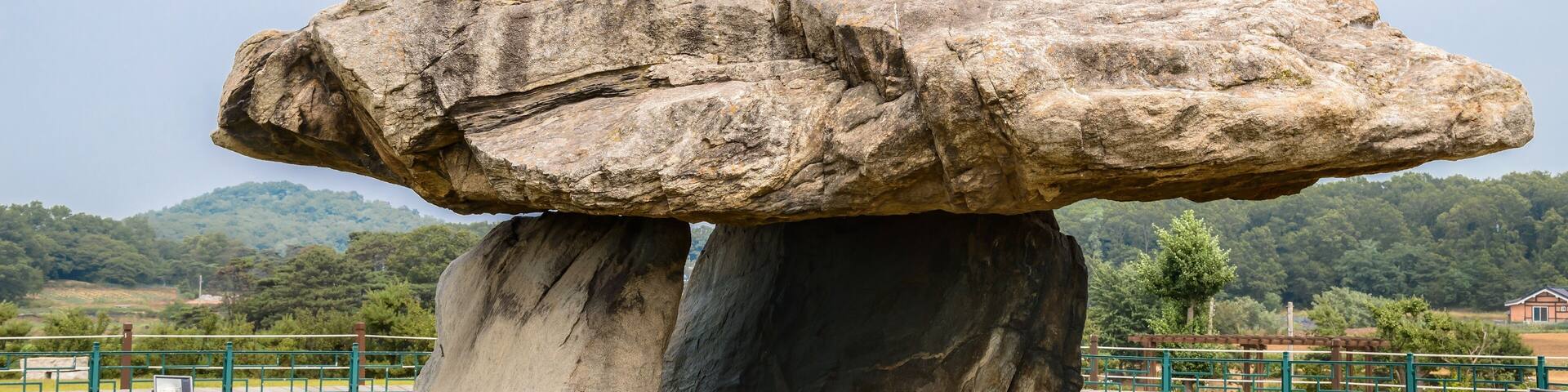 Ganghwa Dolmen, a stone grave or tomb, is located at Ganghwa County, Incheon city, South Korea.