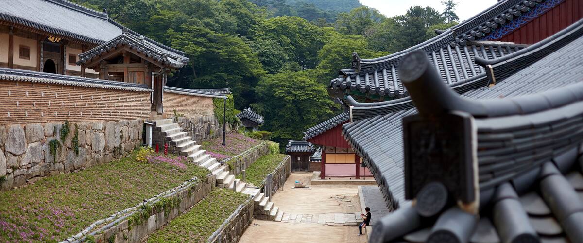 Haeinsa Temple in Hapcheon-gun, South Korea. Haeinsa is an old Korean traditional temple.