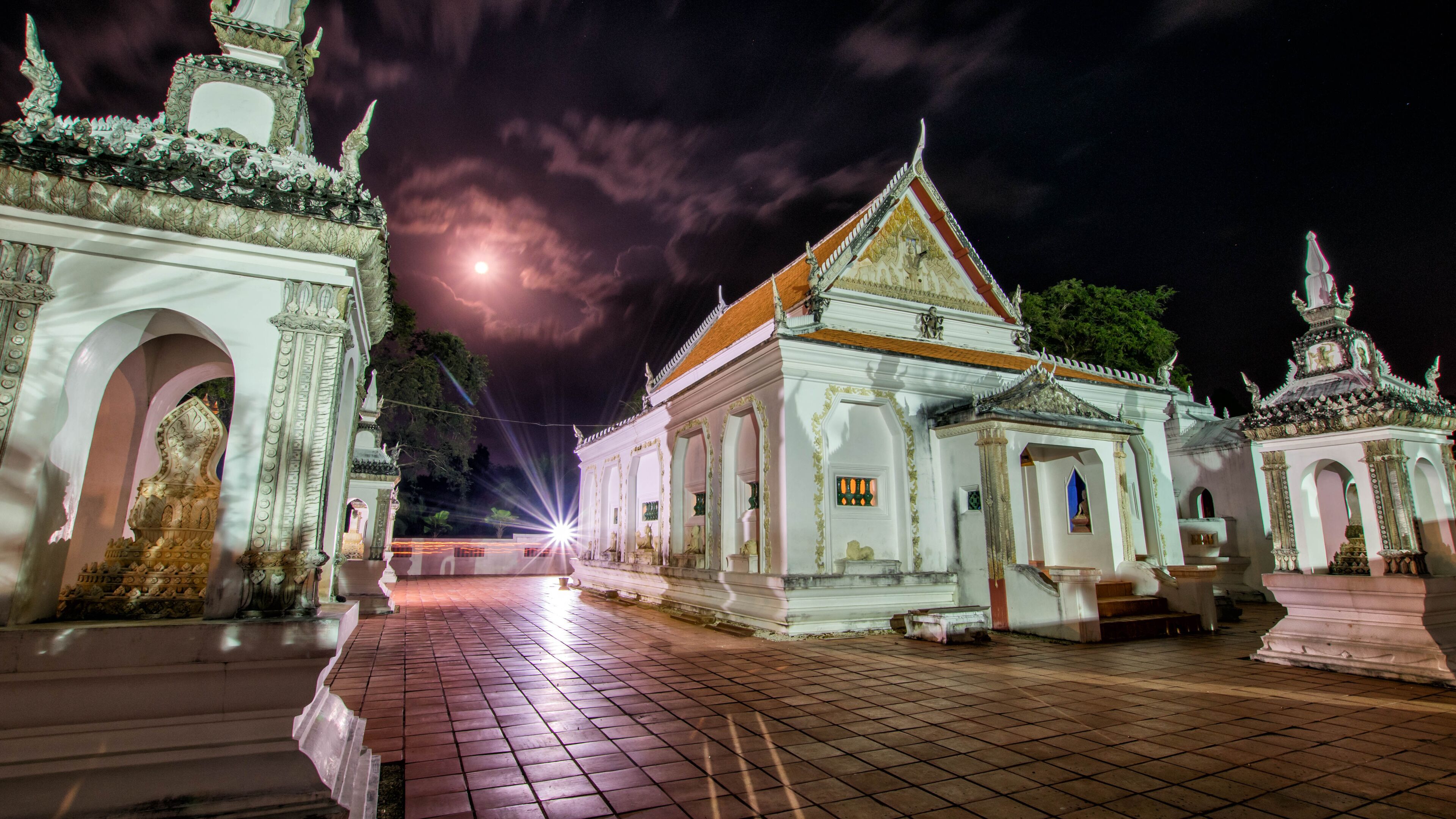 The area of Wat Khu Tao,  Mae Tom, Bang Klam, Songkhla, Thailand