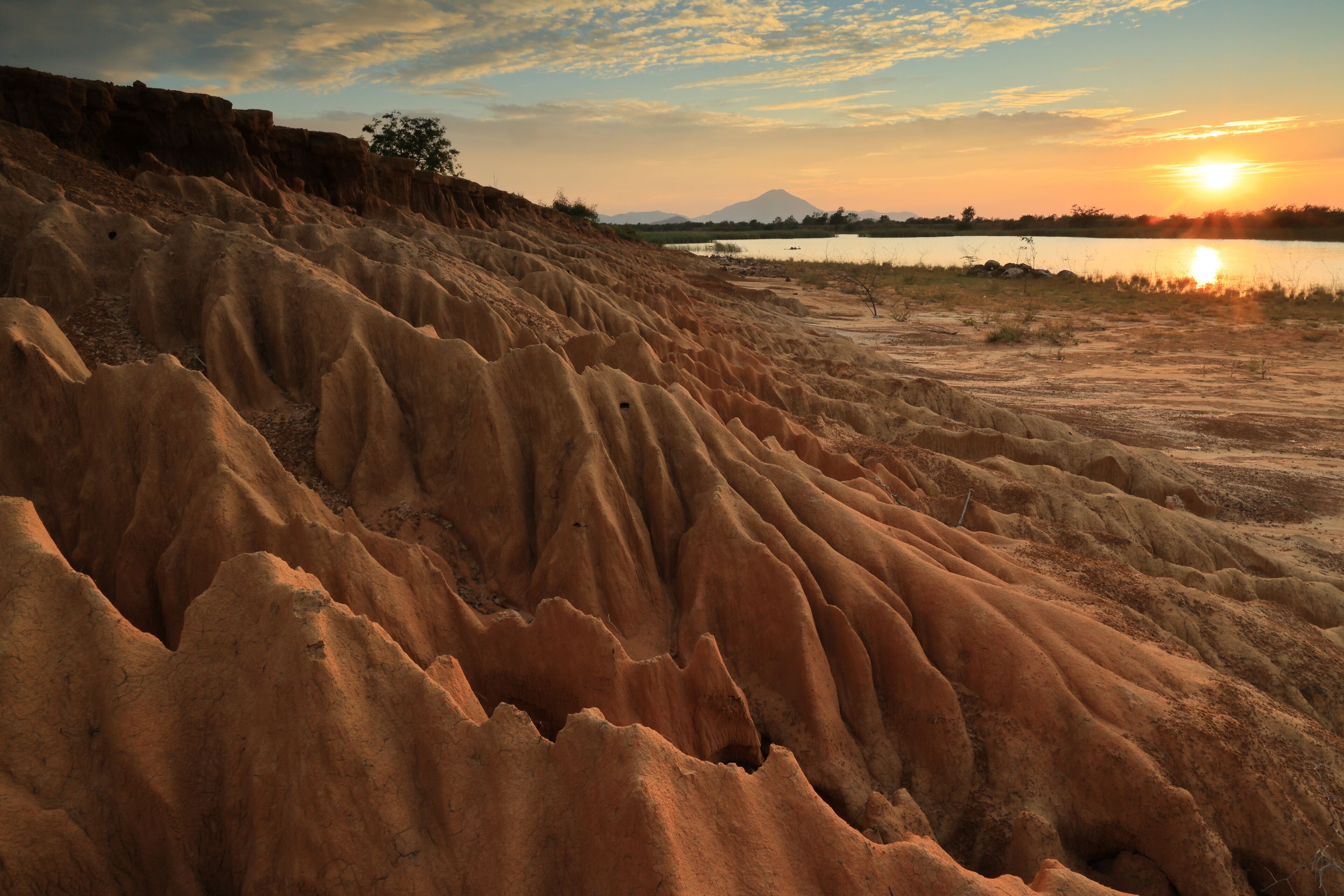 Lopburi Grand Canyon, formed by water erosion and soil collapse cause a strange landscape. Ban Panead ,Khok Samrong ,Lopburi province. THAILAND	

