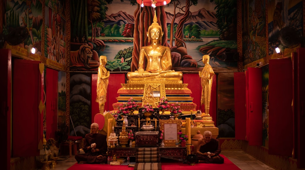 Khlong Ket, Khok Samrong District, Lopburi. June 03, 2022. Wat Si Suthawas. Buddha statue.