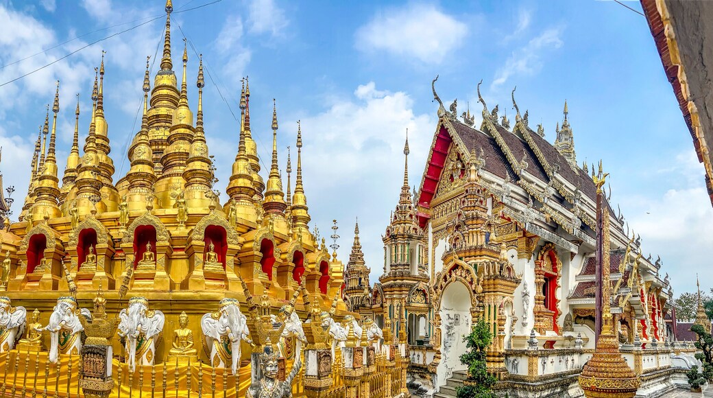 Wat Phrathat Suthon Mongkhon Khiri temple complex in Phrae, Thailand