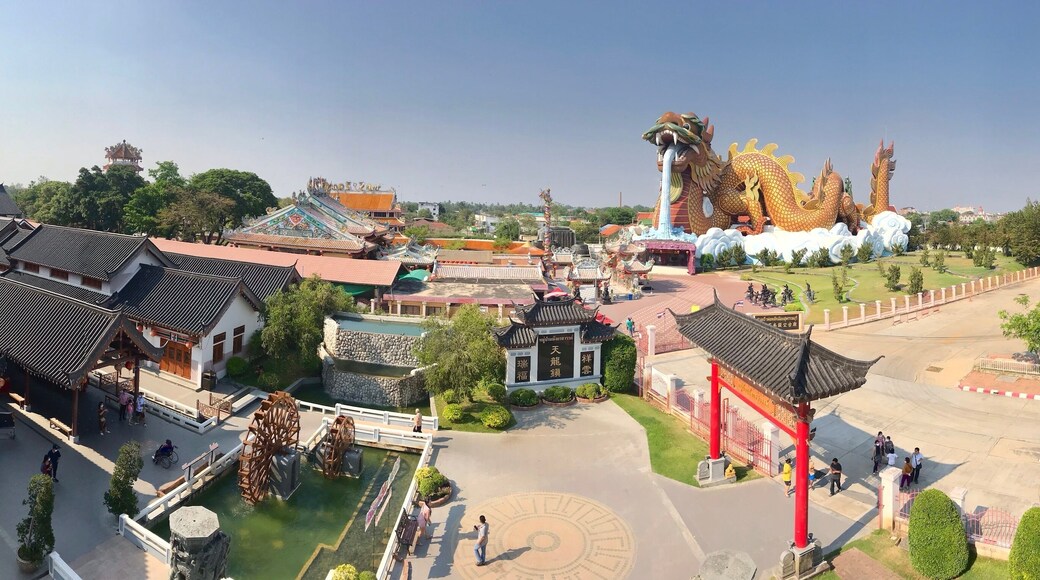 Suphan Buri Province city pillar shrine and Museum of The Descendants of The Dragon (Heaven Dragon Park) In Thailand