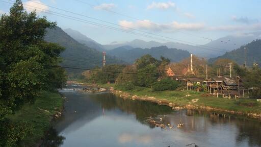 My life is easier when I was in this village .