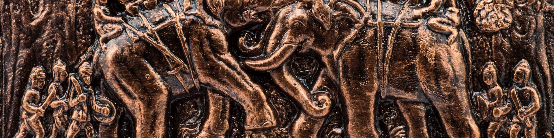 War elephant low relief