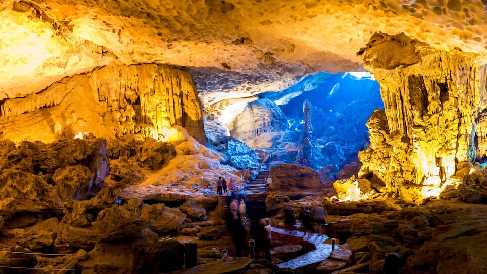 Sung Sot Cave in Halong Bay, Vietnam