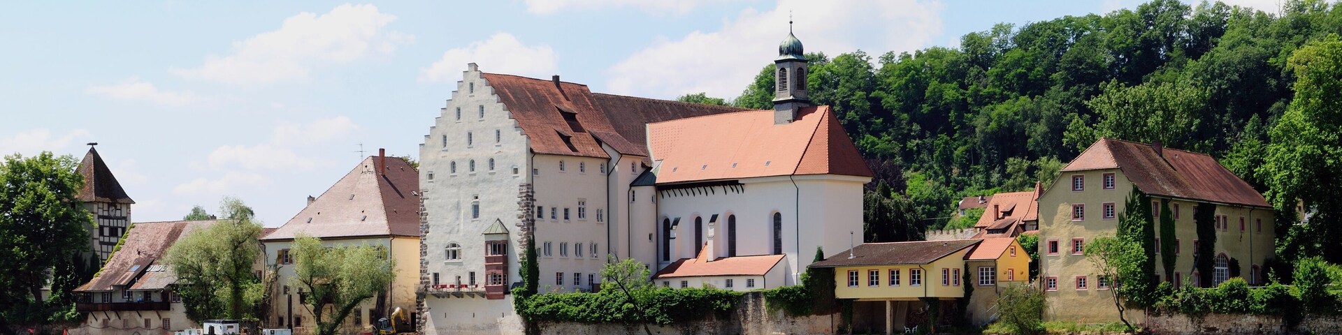 Rheinfelden: Castle Beuggen as seen from the swiss bank of the river Rhine.