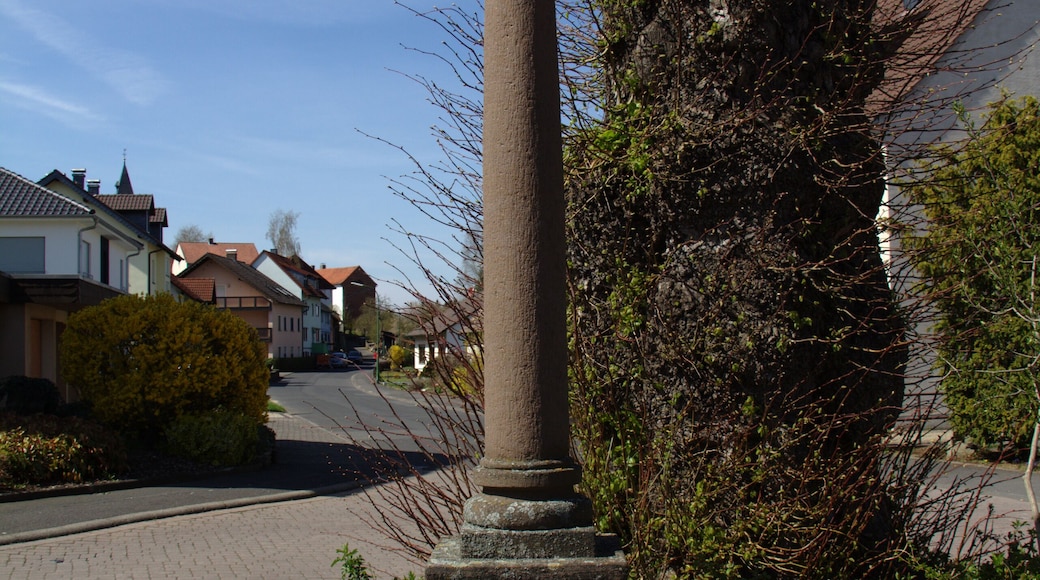 Wayside shrine in Bimbach Im Luedertal, Grossenlueder, Hessen, Germany