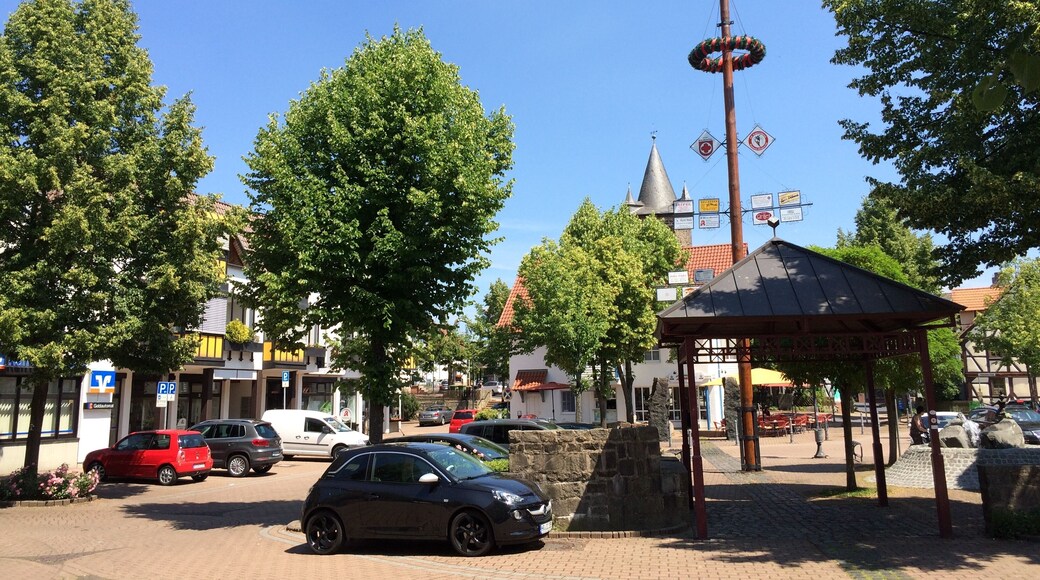 Die Ortsmitte von Großenritte, Eco Pfad Kulturgeschichte Großenritte