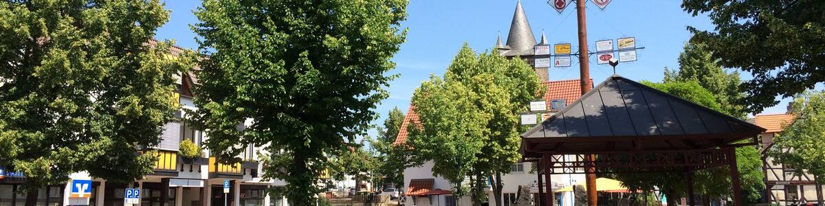 Die Ortsmitte von Großenritte, Eco Pfad Kulturgeschichte Großenritte