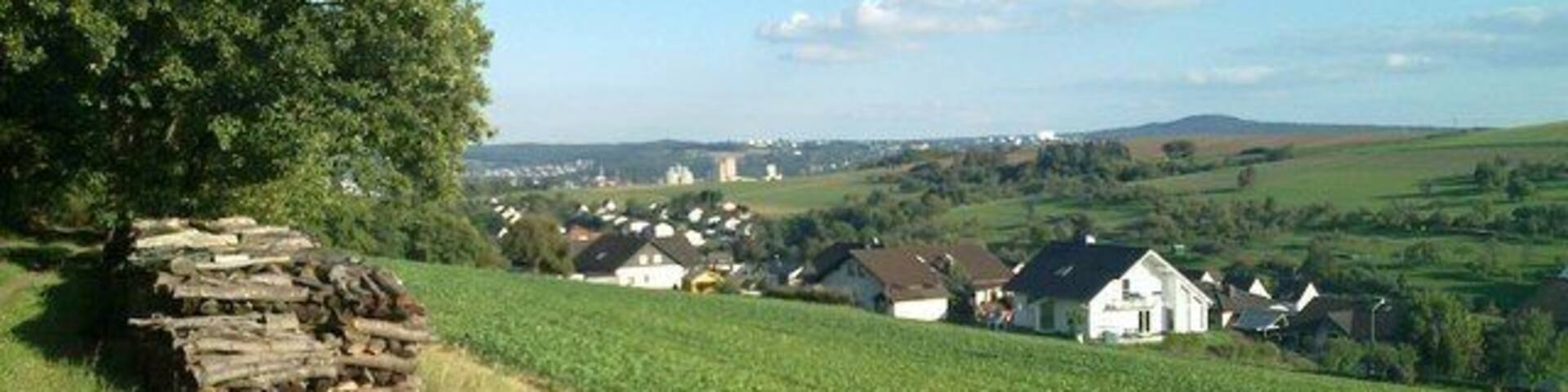 Blick auf die Industrieanlagen von Buderus von Asslar aus