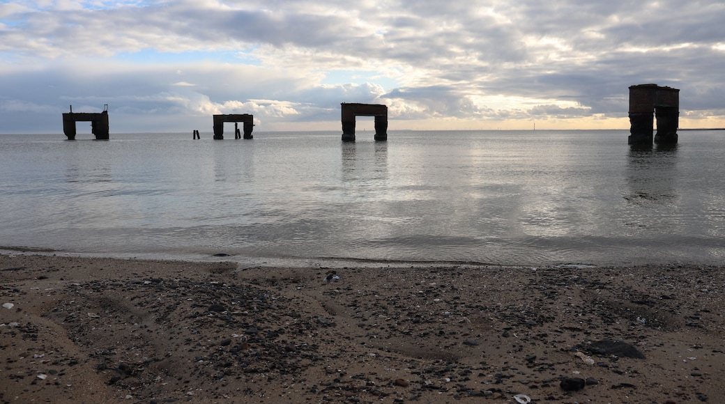 Fähranleger bei Eckwarderhörne, Butjadingen im Jadebusen