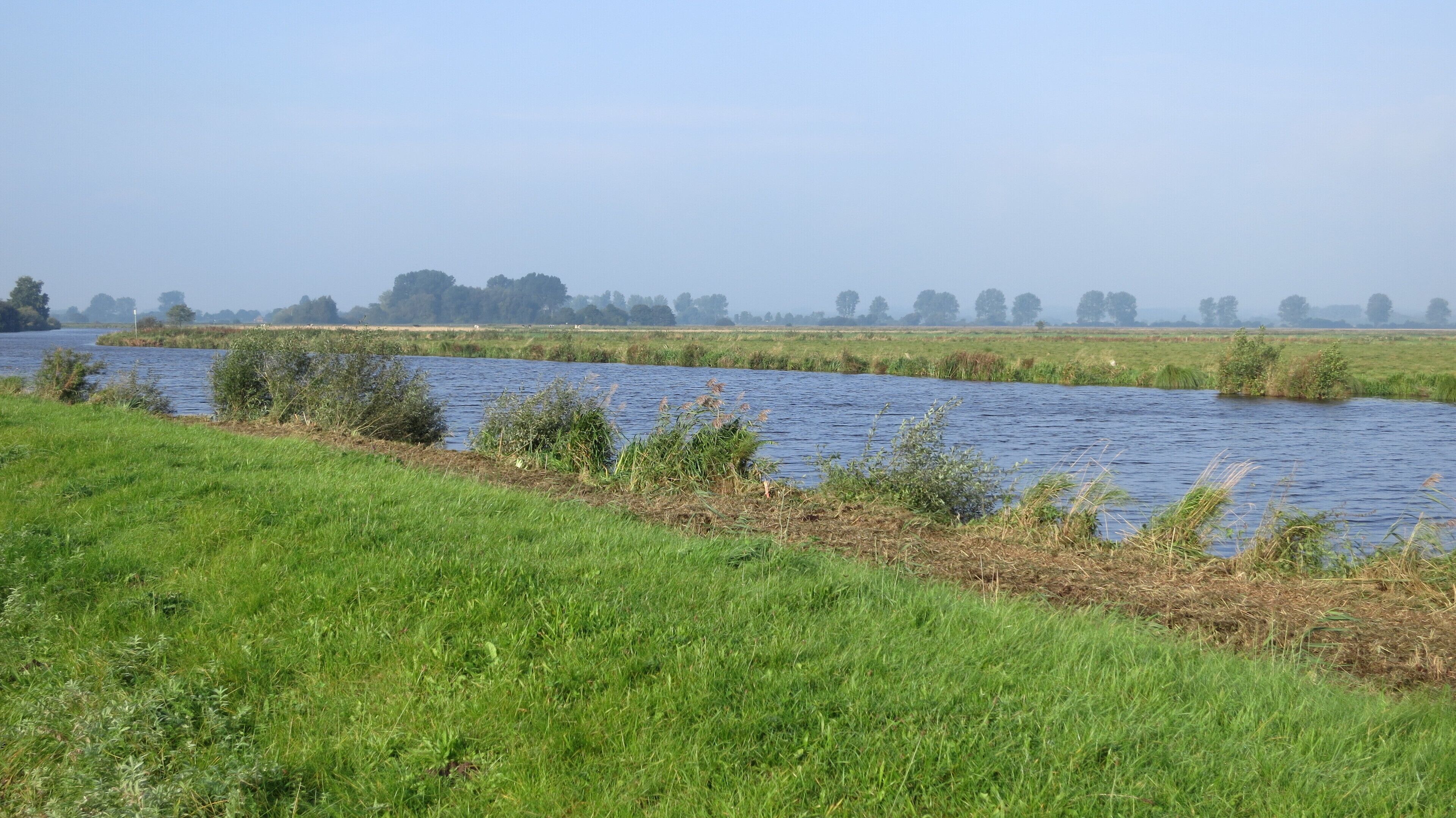 Die Hamme von der Worpsweder Flussseite aus gesehen