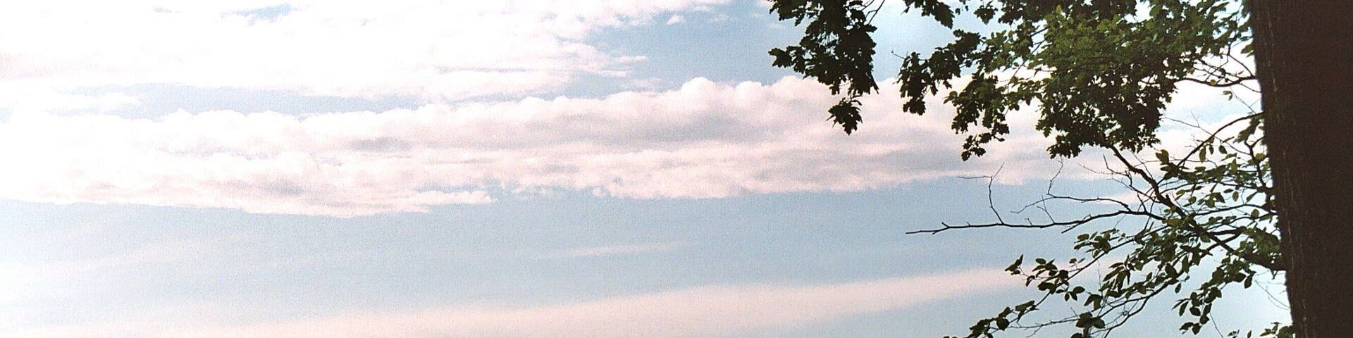 View from the village Weißig to the fortress Königstein
