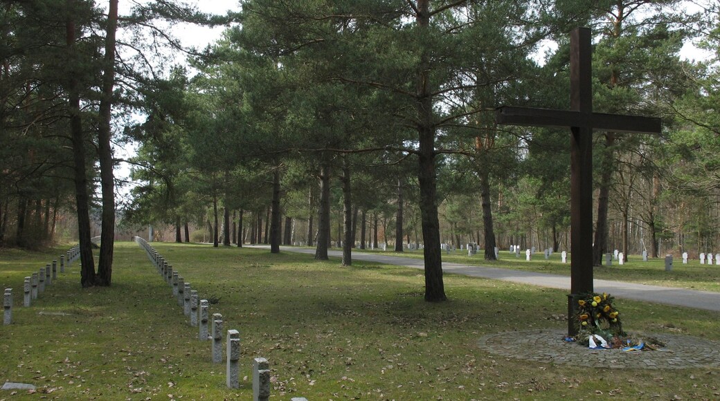 War graves in Elsterheide-Nardt in Saxony, Germany