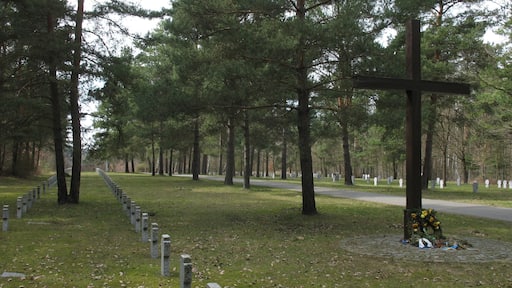 War graves in Elsterheide-Nardt in Saxony, Germany